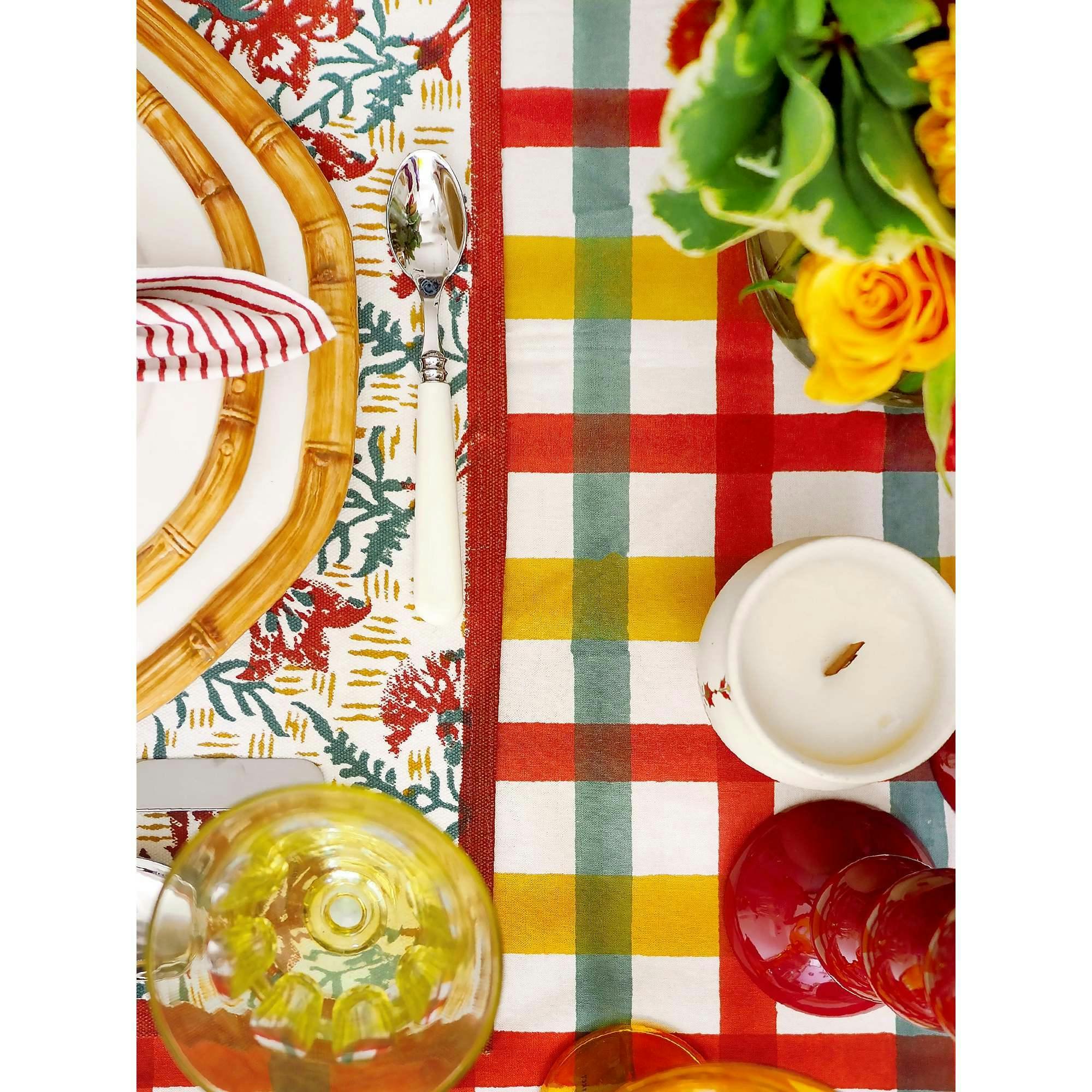Block-Printed Table Cloth