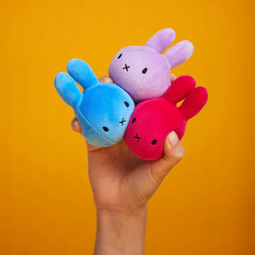 Keychain Miffy Squish Ball Blue 3.5''