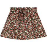 All-Over Floral Print Drawstring Waist Skirt