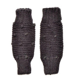 Hand Knit Pom Leg & Arm Warmers