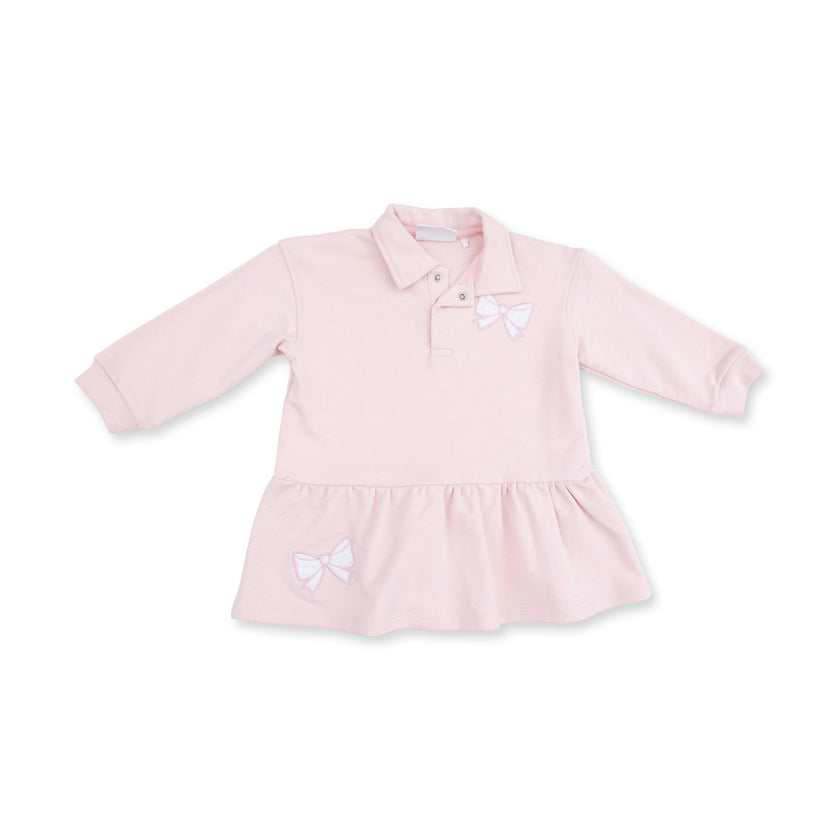 Veiled Pink Bows - Polo Dress and Legging
