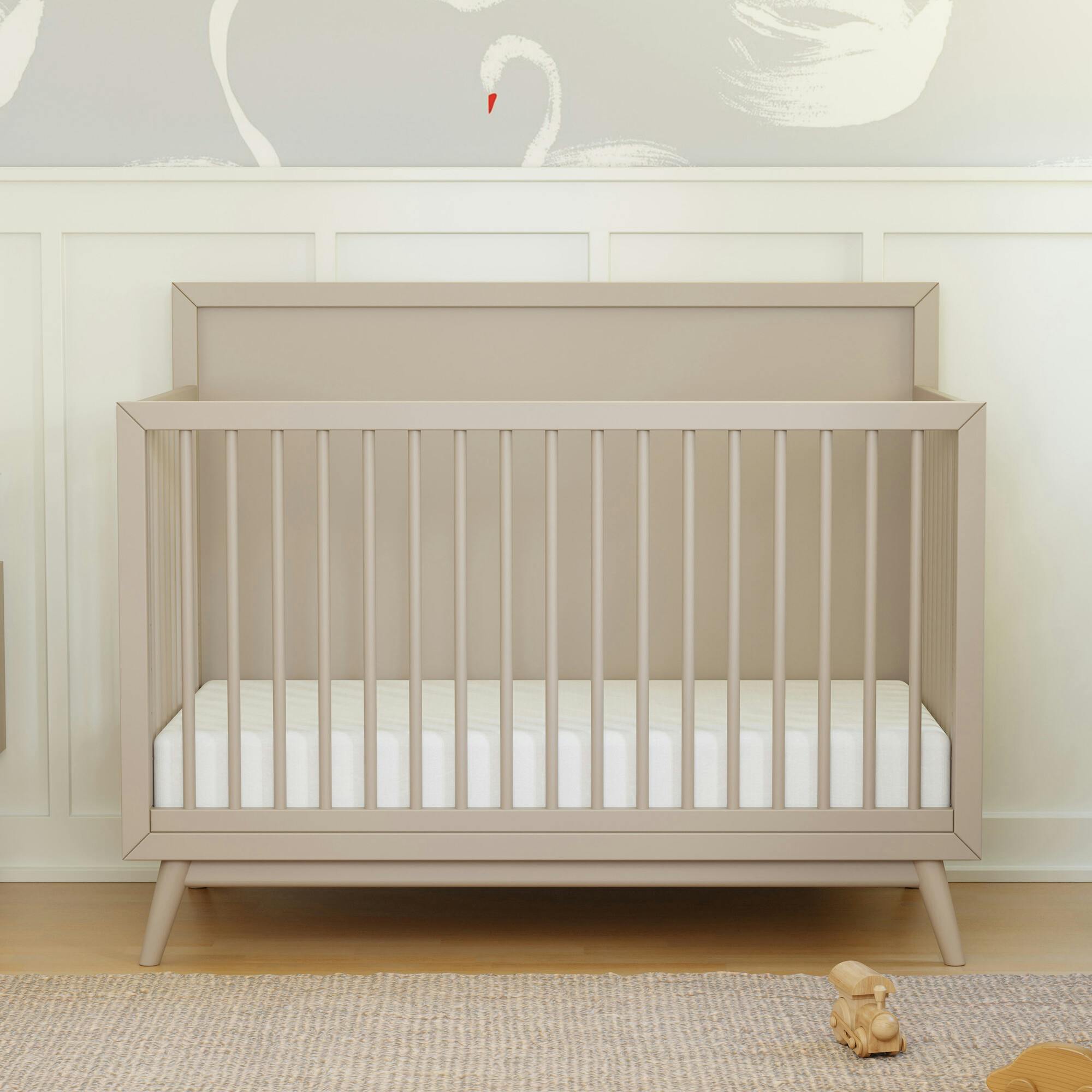 Palma 4-In-1 Convertible Crib With Toddler Bed Conversion Kit