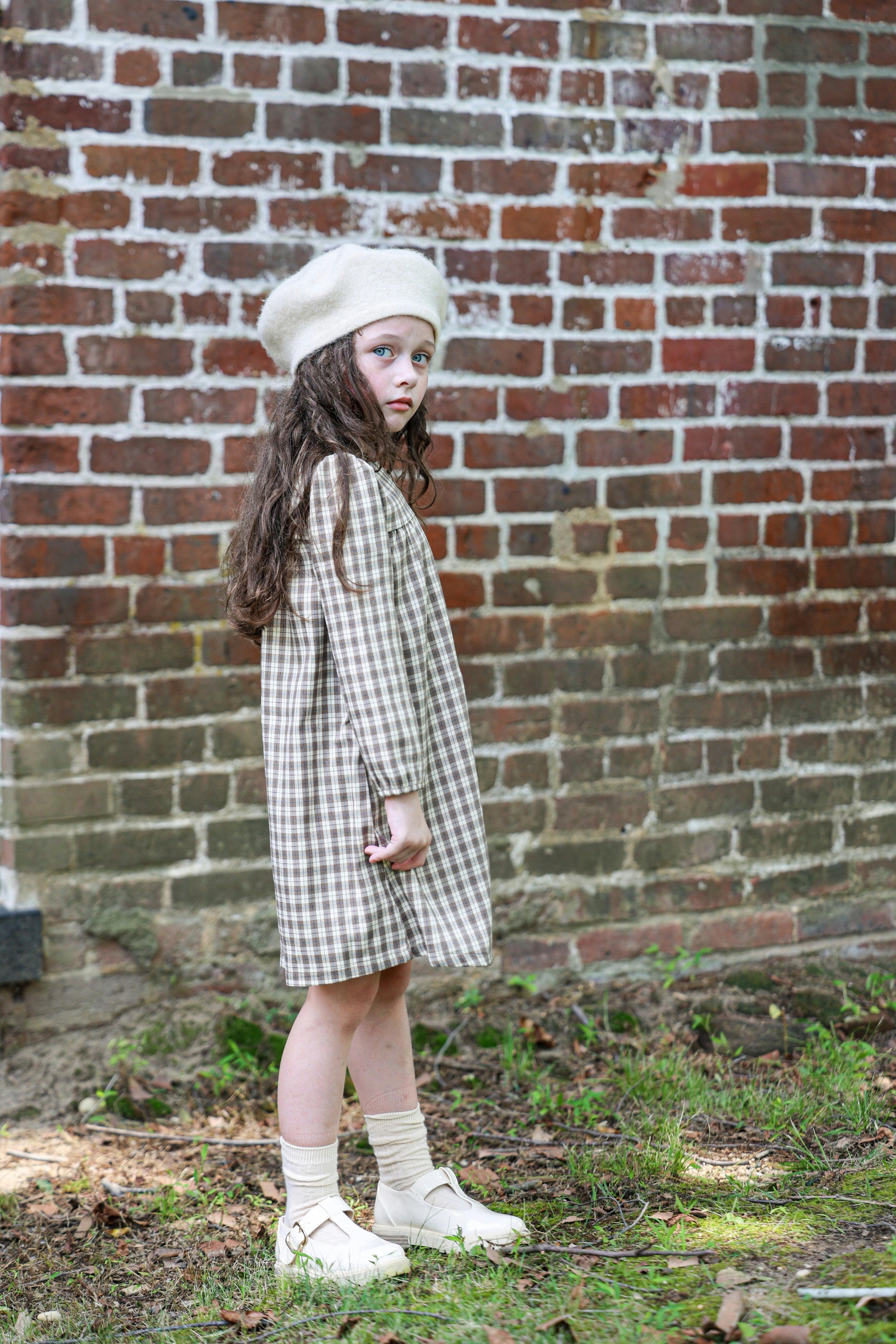 Autumn Plaid Long Sleeve Relaxed Fit Dress