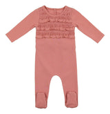Ruffle Ruched Footie