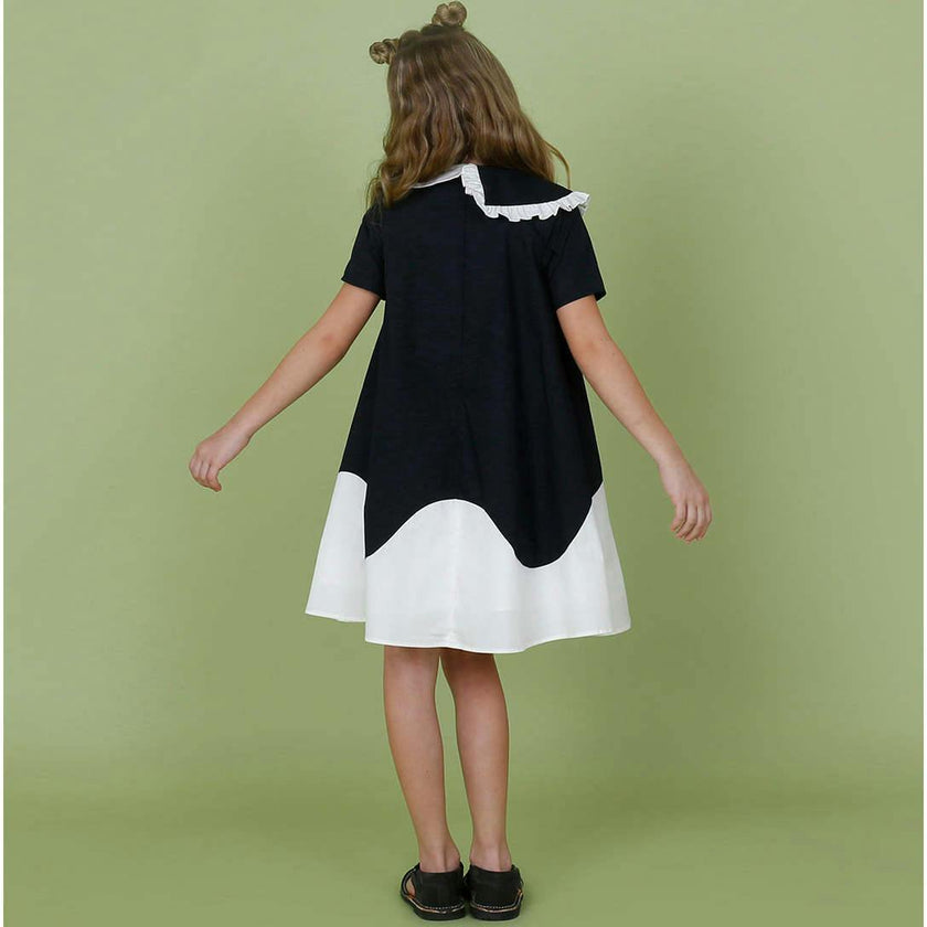 Lola dress (black/off-white)