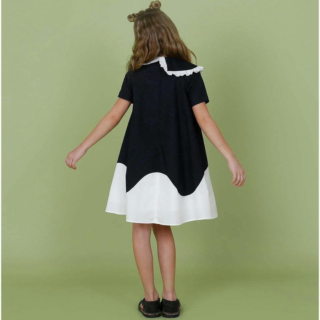 Lola dress (black/off-white)