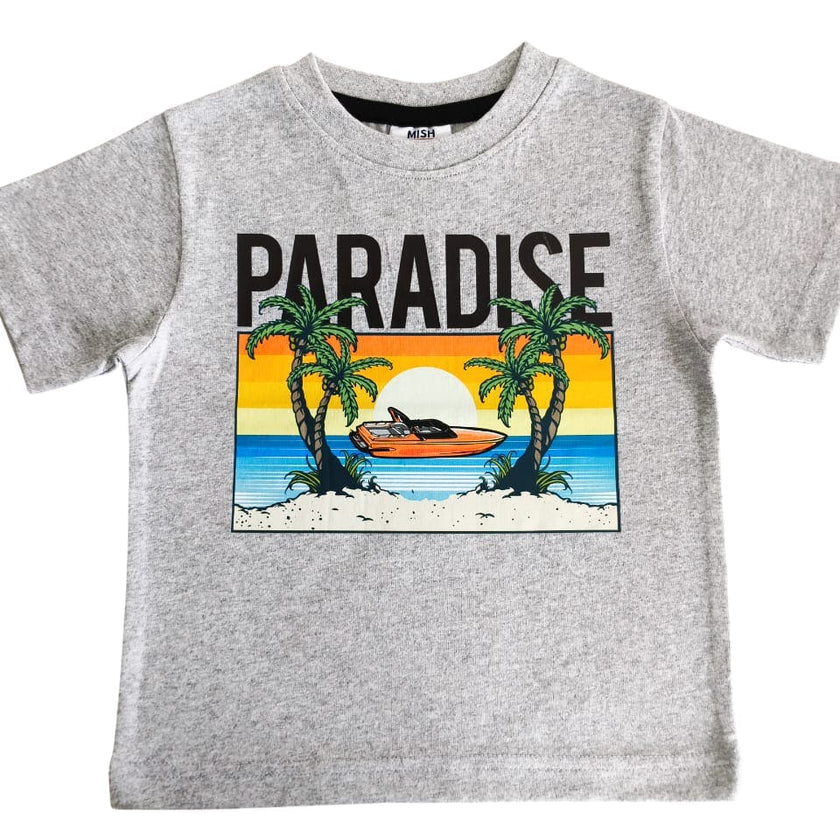 Kids Tee  - Speed Boat Tee Heather