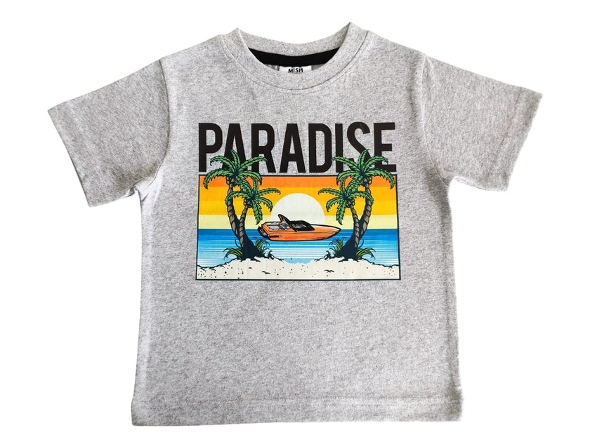 Kids Tee  - Speed Boat Tee Heather