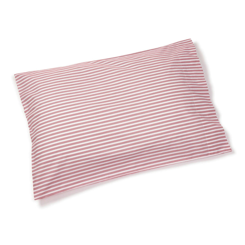 Luxe Premium Cotton Antique Red Ticking Bed Sheets