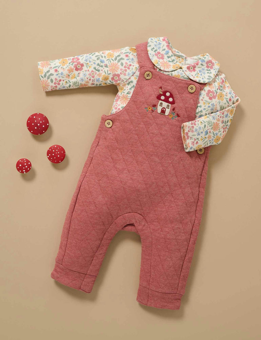 Thick Bodysuit with Collar Wild Flower Print