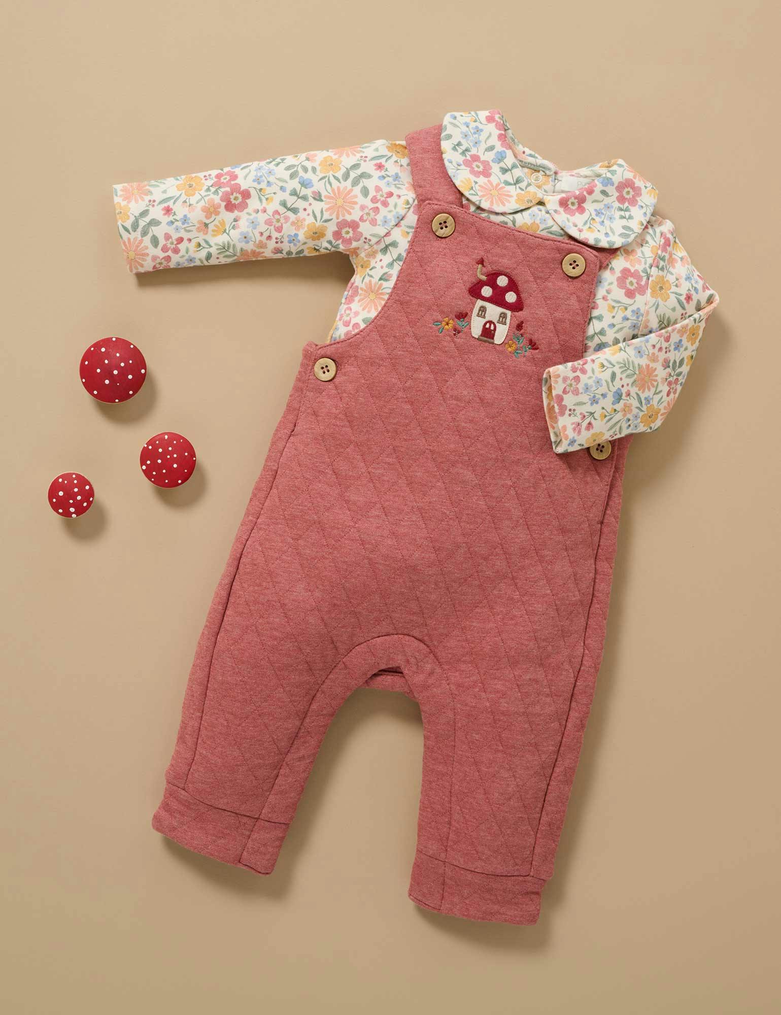 Thick Bodysuit with Collar Wild Flower Print
