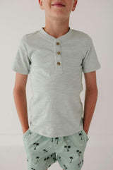 Short Sleeve Henley Shirt