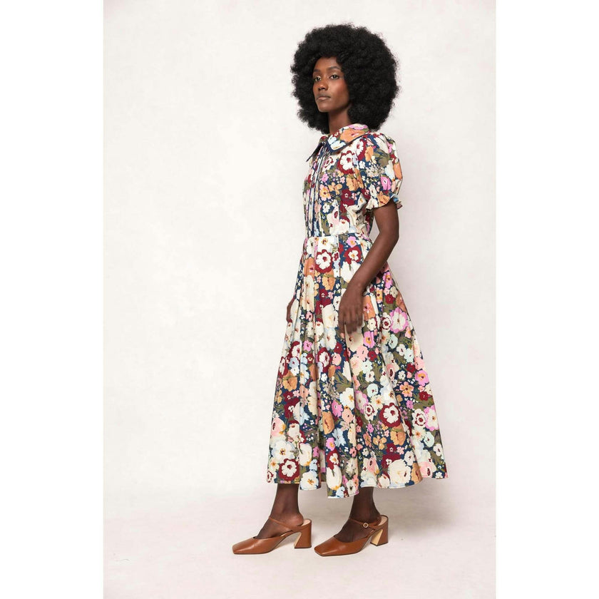 Sophia Dress in Midnight Garden