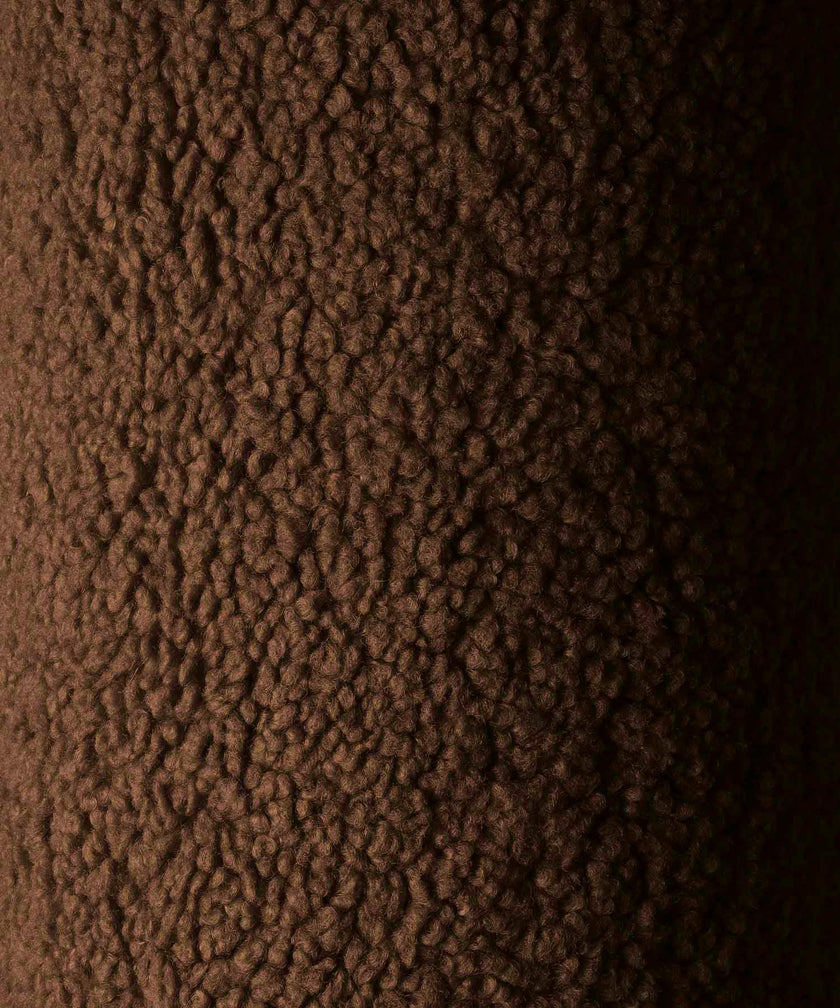 Warm Hazel Square Ottoman