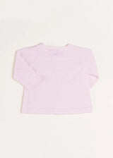 Openwork Detail Baby Cardigan in Baby Pink (1-9mths)