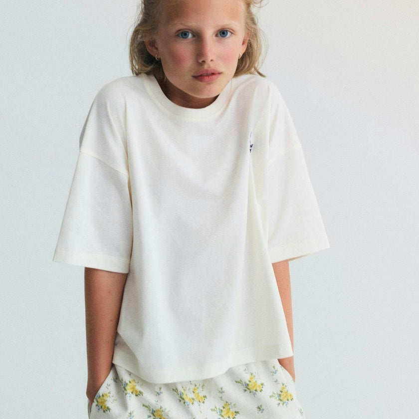 TNS Logo Teen T-Shirt Ecru