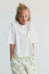 TNS Logo Teen T-Shirt Ecru