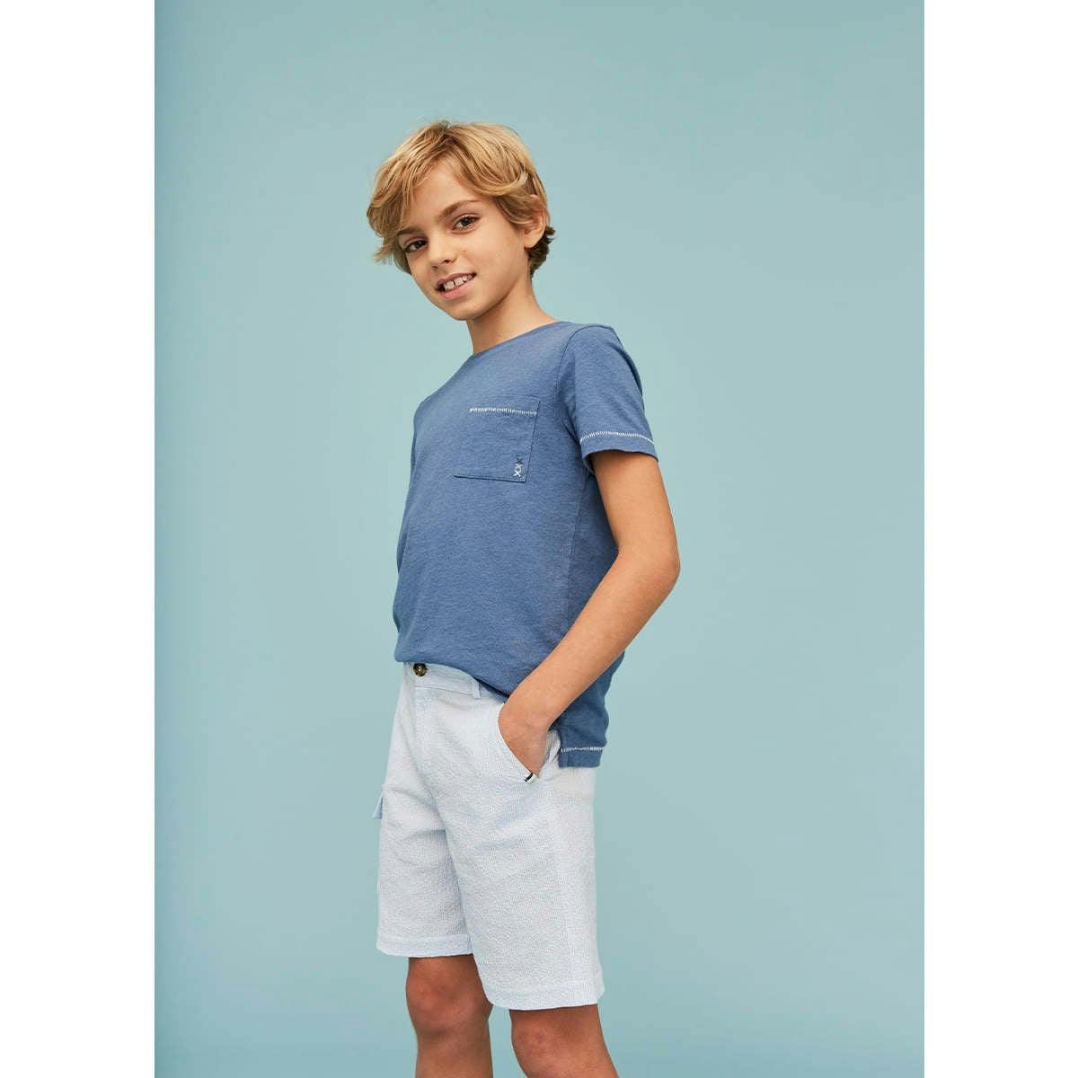 Seersucker Cargo Shorts