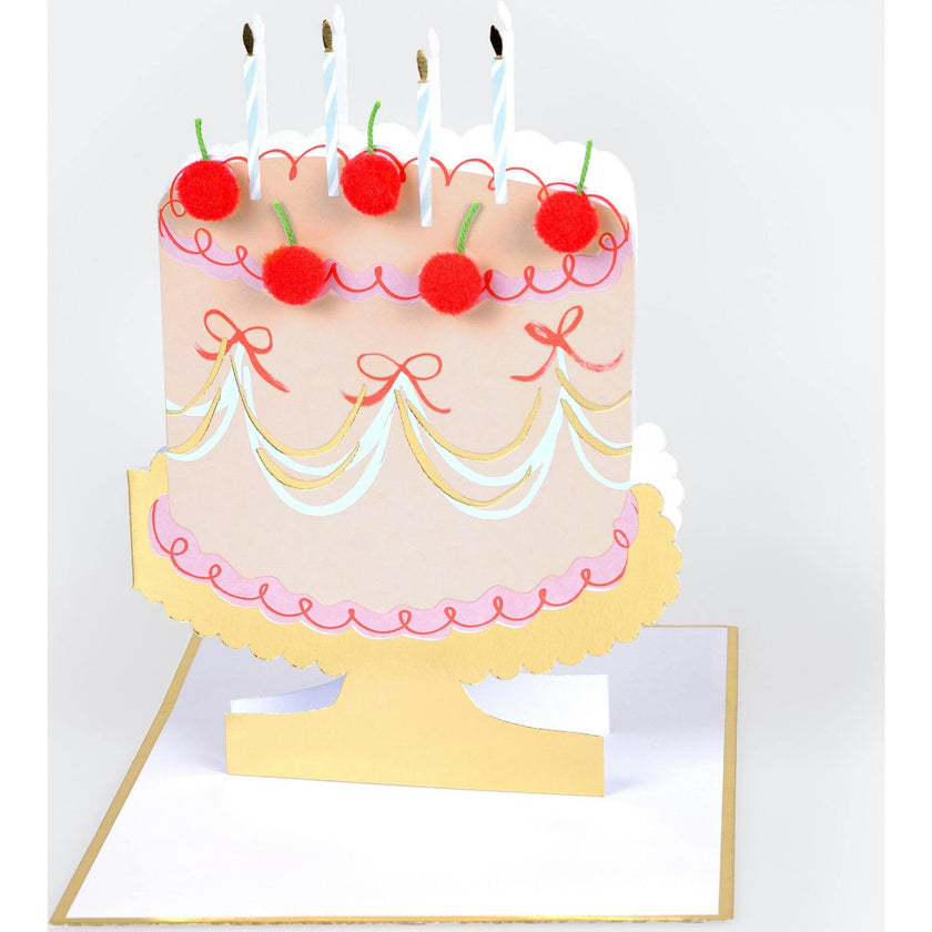 Cherry Cake Birthday Card