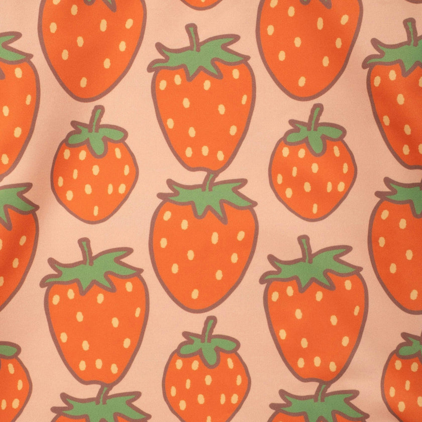 Recycled Strawberry Rashguard Bikini Set