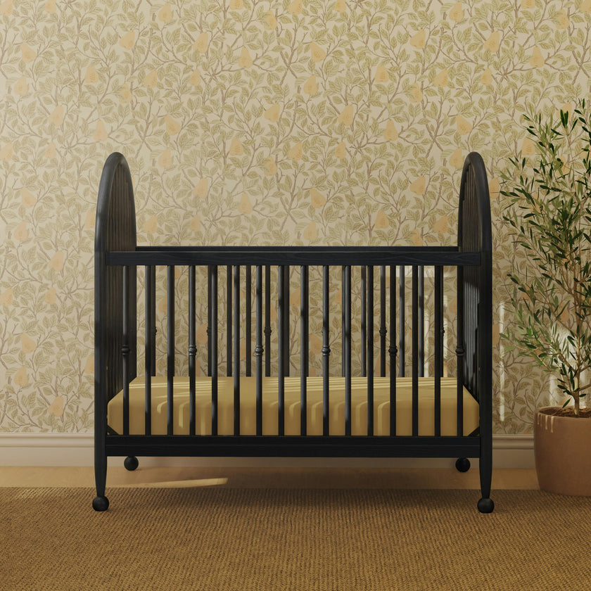 Alouette 3-in-1 Convertible Spindle Crib in Archival Black