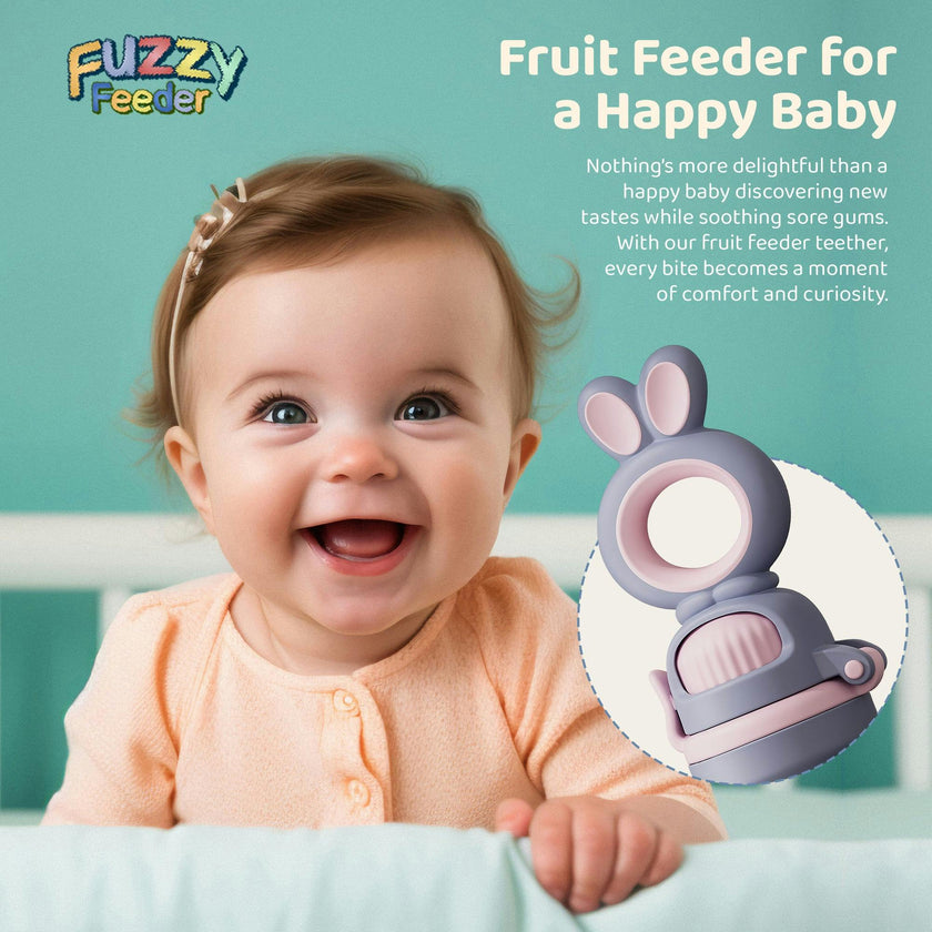 Baby Push Pop Fruit Feeder - Purple