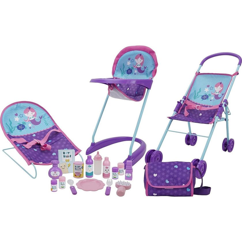 Mermaid 19 Piece Doll Accessory Set