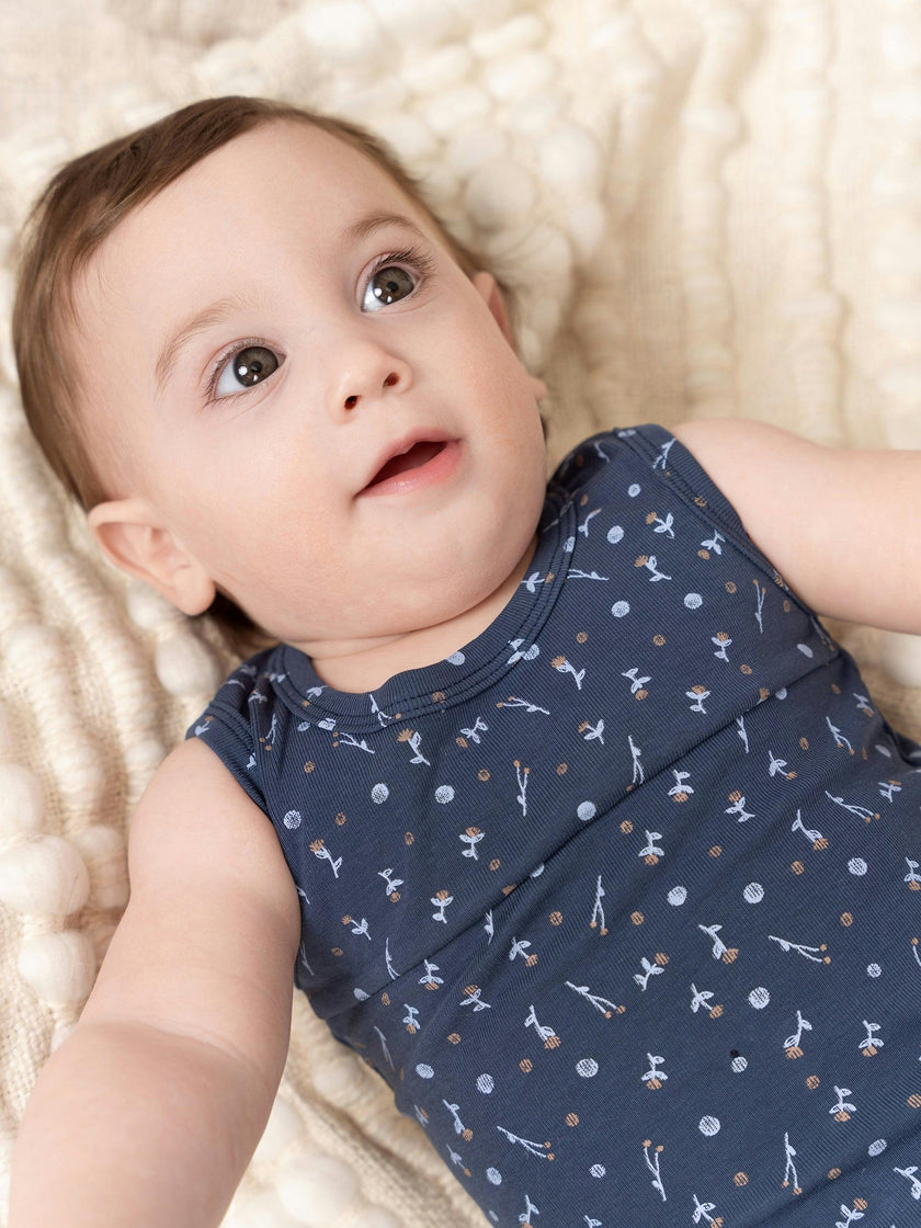 Berry Floral Footie