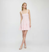 The Ribbon Charlotte Nap Dress - Pink Variegated Stripe