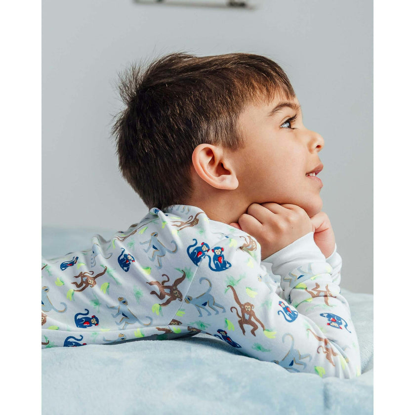 The Organic Long Sleeve Pajama Set [Monkeying Around]