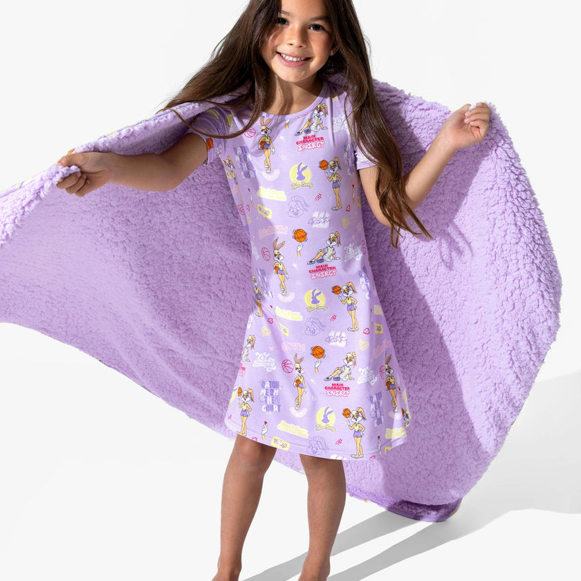 Lola Bunny Bamboo Girls' Short Sleeve Dress