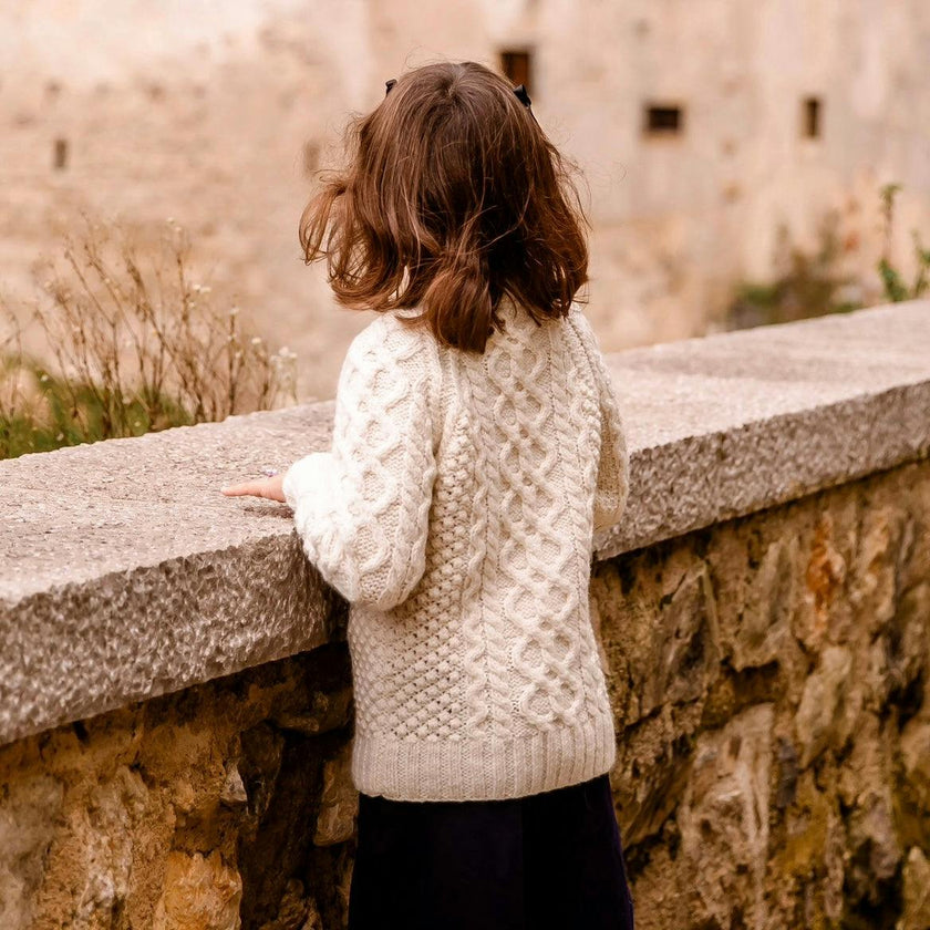 Belsize Merino Cardigan - Milk