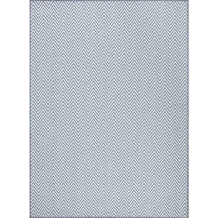 Bermuda Vera Indoor/Outdoor Rug, Blue/cream