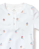 Kid's Pima Snug Fit Pajama Short Set in Bateau