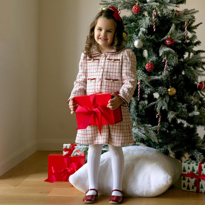 Check Tweed Dress