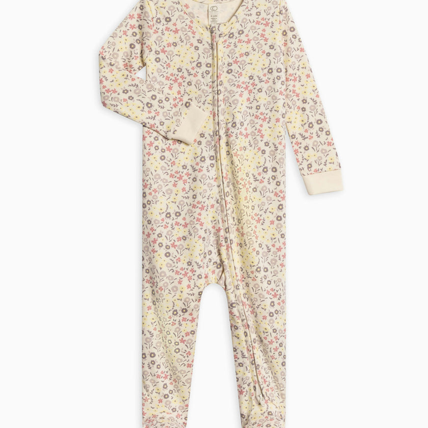 Peyton Zipper Sleeper Wave Stripe / Rain