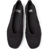 Women's Twins Textile Square Toes Ballerina Shoes