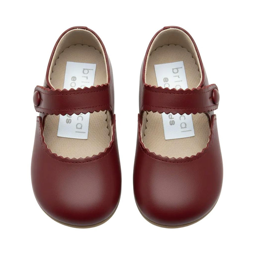 Emma Pre-Walker Baby Shoes - Burgundy