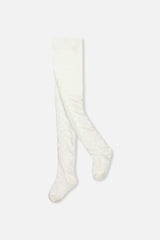Knit Textured Tights Off-White