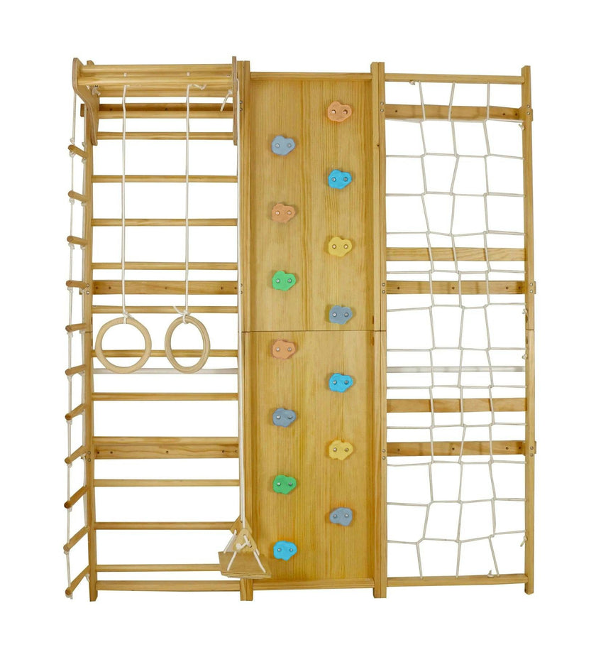 Walnut | Swedish Ladder Jungle Gym - Wall Mounted