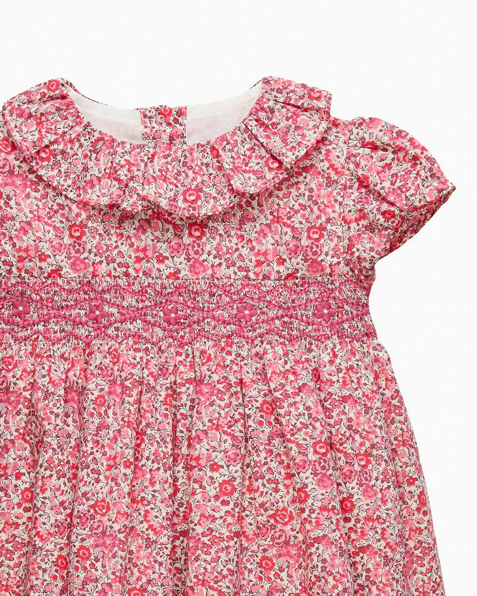Baby Smocked Dress in Emma & Georgina