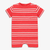 Baby heathered pocket shortie in stripe