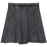 Distressed Short Panel Skirt