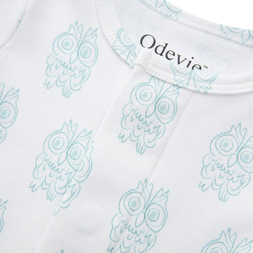 Footie Pajama Sleepsuit - Petite Chouette Green