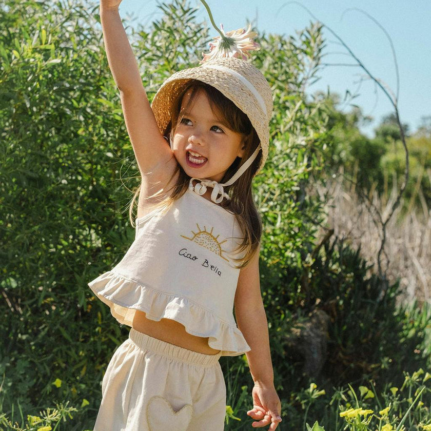 Wide-Leg Pant Set in Ciao Bella