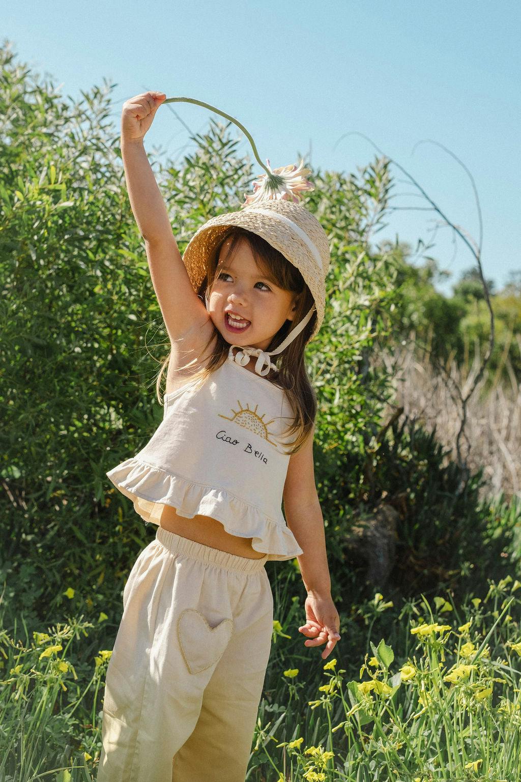 Wide-Leg Pant Set in Ciao Bella