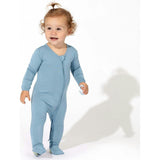 Oasis Teal Bamboo Convertible Footie