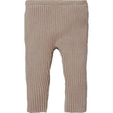 Fine Ribbed Knit Slim Fit Pants
