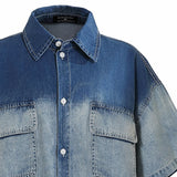 Blue Gradient Denim Shirt