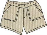 Athletic Shorts in Tan Corduroy